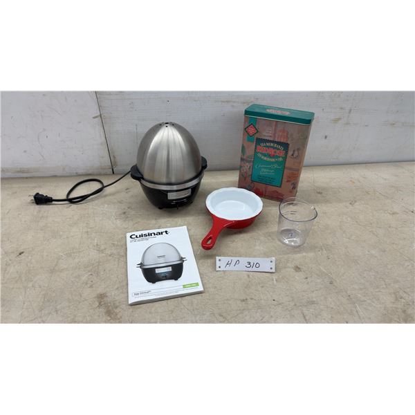 Cuisinart Egg Central CEC-10C Electric Egg Cooker, Red Rose Tea Tin, Ramekin