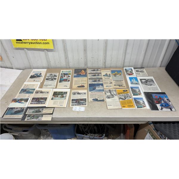 26 Vintage Snowmobile Advertising and Postcards