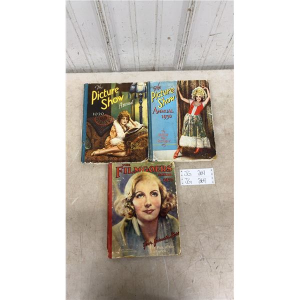 3 Vintage Books: 2 The Picture Show Annual and The Filmgoers Annual 1932. These Showcase Classic