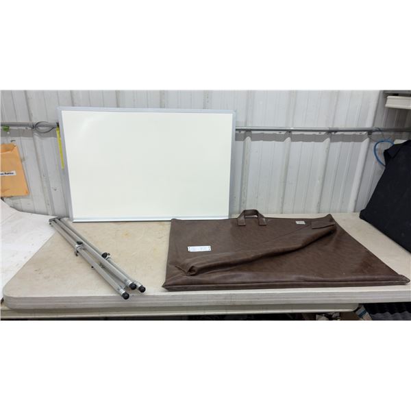 Portable Dry Erase White Board 24 × 36, comes with stand and carrying case