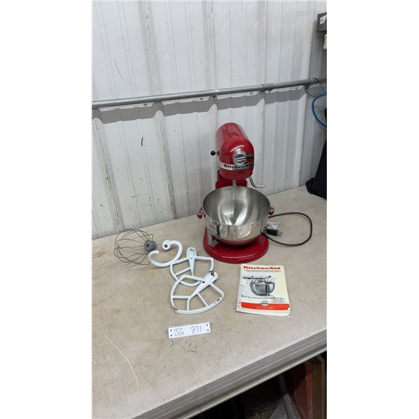 KitchenAid Stand Mixer with Instructions and Attachment Hub