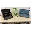Image 1 : Power Light Portable Halogen Work Light and Two Metal Toolboxes