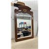 Image 1 : Wood Framed Wall Mirror, 48 × 29”