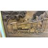 Image 3 : "At the Station" Framed Wood Relief Artwork by Kim Murray, Milton Station Steam Locomotive 1531
