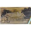 Image 4 : "At the Station" Framed Wood Relief Artwork by Kim Murray, Milton Station Steam Locomotive 1531