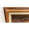 Image 5 : "At the Station" Framed Wood Relief Artwork by Kim Murray, Milton Station Steam Locomotive 1531