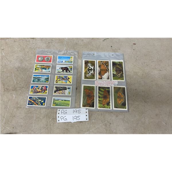 2 Complete Sets of Cards: John Players and Sons Grandee British Butterflies 32 Card Full Set and