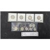 Image 1 : Some Fine Silver 83.5%, some not Swiss 1/2 France and Rappen 1932, 40, 44, 54, 57, and 59, 11 Coins