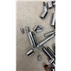 Image 13 : Tool lot: Leather Tool Belts, mechanics Stethoscope, Sockets, Gluing Clamps