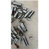 Image 16 : Tool lot: Leather Tool Belts, mechanics Stethoscope, Sockets, Gluing Clamps