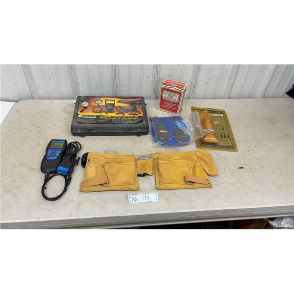 Tool Belts, Diagnostic Tool with OBD-II, Oil Pressure Gauge, and 5-Piece Tune-Up Kit