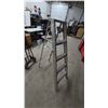 Image 1 : Aluminum Step Ladder, 4-Step, and Folding Work Platform