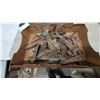 Image 2 : Assorted Rusty Hinges and 2 Hand Saws