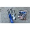 Image 5 : Hobart Auto Darkening Welding Helmet, 4 Wire Brushes, Pliers, and Welding Accessories