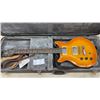 Image 2 : Left Handed Hamer Sunburst XT Series Electric Guitar and Hard Case, Vox Mini Amplifier