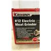 Image 4 : New/Never Used Kitchener #12 Electric Meat Grinder, 400W, 4.4 Lbs./Min., 3 Grinding Plates, Knife