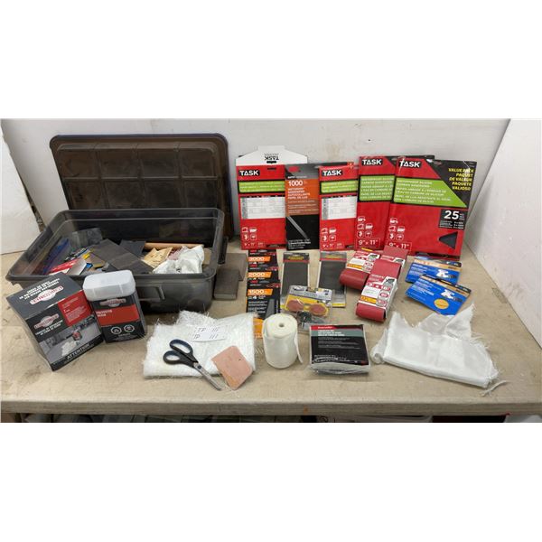 Motomaster Fiberglass Repair Kit, Polyester Resin, Bondo Fiberglass Mat, Sandpaper and More in