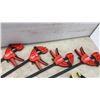 Image 4 : Lot of 6 Bar Clamps: 4 Task F300 24” Heavy Duty and 2 12” Quick Ratcheting