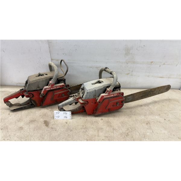 Two Jonsereds 621 Chainsaws (For Parts or Repair)