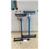 Image 1 : Two Roller Stands, Blue, with Adjustable Height and Metal Rollers