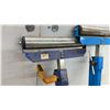 Image 2 : Two Roller Stands, Blue, with Adjustable Height and Metal Rollers