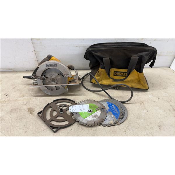 DeWalt DWE575SB 7-1/4” (184mm) Circular Saw, 120V, 15A, 5200 RPM; Blades and Bag