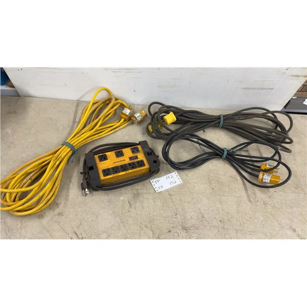 Mastercraft Power Bar and 3 Extension Cords