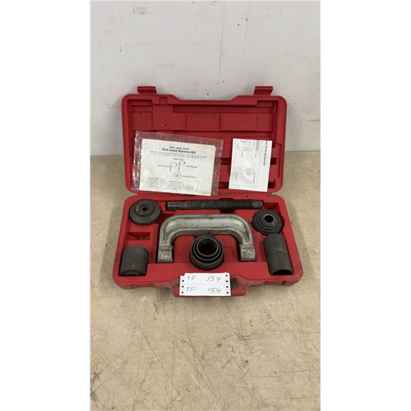 Four Wheel Drive Ball Joint Service Kit: C-Clamp Press, Receiving and Installing Cups, and Adapter
