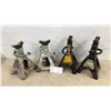 Image 1 : Four Jack Stands: 2 Black Jack 3 Ton Jack Stands and 2 Pro-Lift 2 Ton/4,000 Lb. Jack Stands