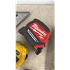 Image 5 : Assorted Hand Tools: Estwing Hammer, Milwaukee 25FT Magnetic Tape Measure