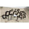 Image 1 : Assorted C-Clamps: Various Sizes