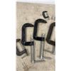 Image 4 : Assorted C-Clamps: Various Sizes