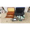 Image 1 : Dremel Engraver, Wood Case with Rotary Tool Bits, Grinding Stones, and Polishing Wheels