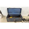 Image 2 : Blue Metal Tool Box, DEWALT 20V XR Impact Wrench, Screwdrivers