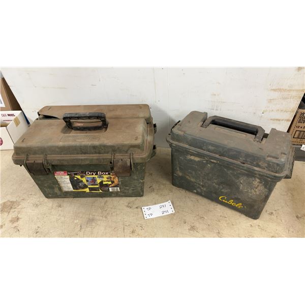 NTN Case-Gard Sportsmen's Utility Dry Box and Cabela's Ammo Box
