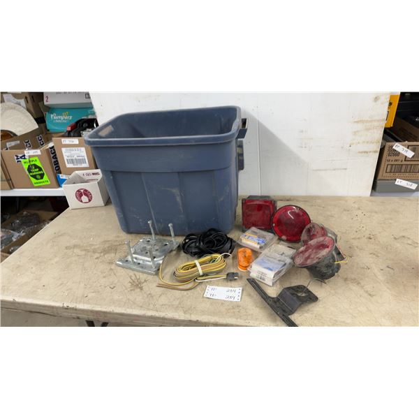 Trailer Lights and Wiring: Wesbar Taillights, Marker Lights, Wiring Harness, Mounting Bracket