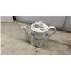 Image 3 : Three Decorative Ceramic Novelty Teapots: Floral Bow, Antique Stove, and Plaid Girl Figural