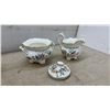 Image 2 : Aynsley Pembroke Fine English Bone China Tea Set, Teapot, Sugar, Creamer and Cups with Saucers