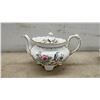 Image 5 : Aynsley Pembroke Fine English Bone China Tea Set, Teapot, Sugar, Creamer and Cups with Saucers
