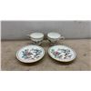 Image 9 : Aynsley Pembroke Fine English Bone China Tea Set, Teapot, Sugar, Creamer and Cups with Saucers