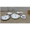 Image 10 : New Charm Pattern Dinnerware and Glassware Set for 6, With Plates, Bowls, Cups, Wine, Water