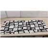 Image 2 : Patchwork Fabric Yardage, Quilt Blocks, and Assembled Patchwork Quilt Top