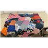 Image 3 : Patchwork Fabric Yardage, Quilt Blocks, and Assembled Patchwork Quilt Top