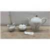 Image 1 : Zeiselmann Weiden Bavaria "Lione" Porcelain Tea Set with Teapot, Sugar Bowl, and Creamer