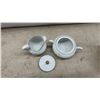 Image 3 : Zeiselmann Weiden Bavaria "Lione" Porcelain Tea Set with Teapot, Sugar Bowl, and Creamer
