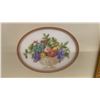 Image 4 : Three Framed Needlepoint Artworks, Fruit Baskets, Cherries, and Victorian Lady, Largest