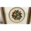 Image 6 : Three Framed Needlepoint Artworks, Fruit Baskets, Cherries, and Victorian Lady, Largest