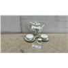 Image 1 : Aynsley Pembroke Bone China Tea Set with Teapot, Two Cups, Saucers, and Bell