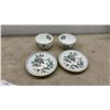 Image 9 : Aynsley Pembroke Bone China Tea Set with Teapot, Two Cups, Saucers, and Bell