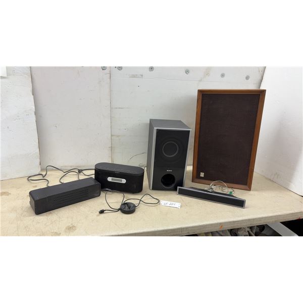 Knight 2330K 3-Way Speaker, 8 Ohm, Sony Subwoofer, Sony Radio